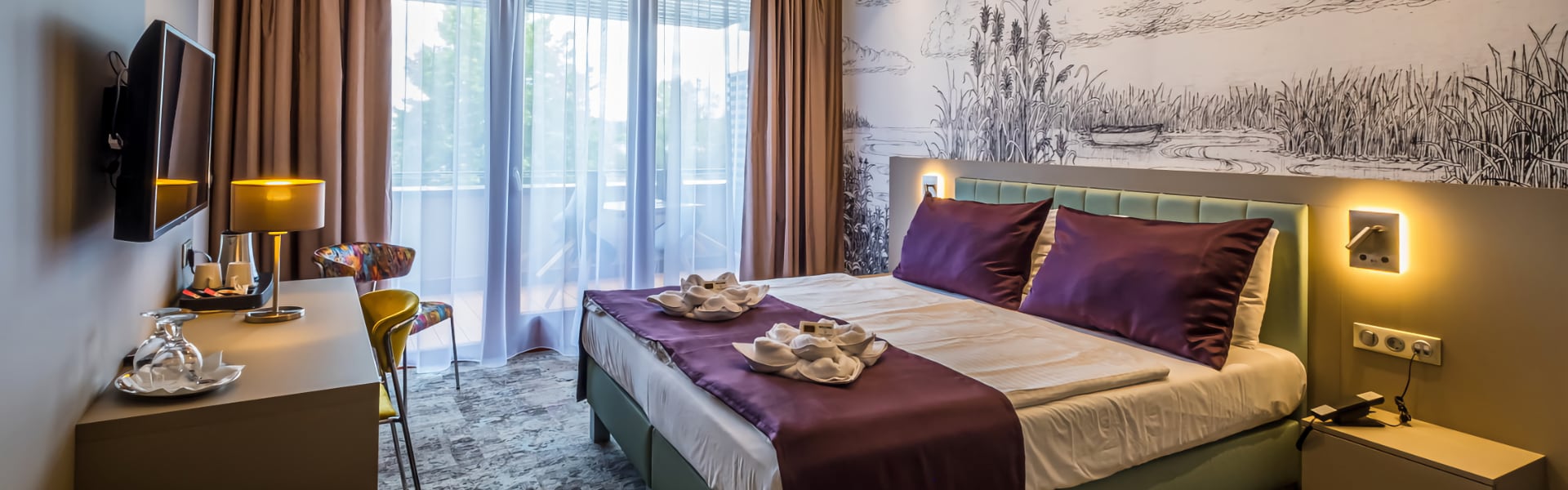 Premium rész-panorámás kétágyas szoba :: Hotel Golden Lake Resort